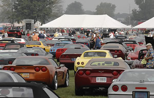 Corvettes at Mid America Motorworks