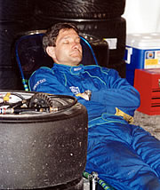 Corvette C5-R Crew member asleep