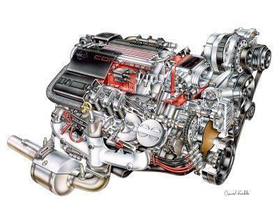 1996 Corvette LT4 Engine Cutaway