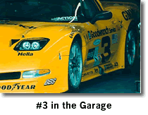  A front quarter shot of the #3 C5-R racecar.