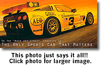 Picture of a media event card showing the C5-R Corvette.