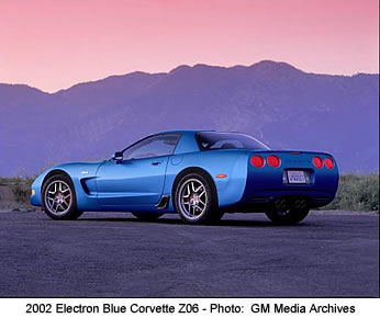 2002 Electron Blue Corvette Z06