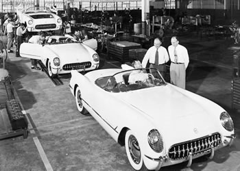 1953 Corvette Assembly Line
