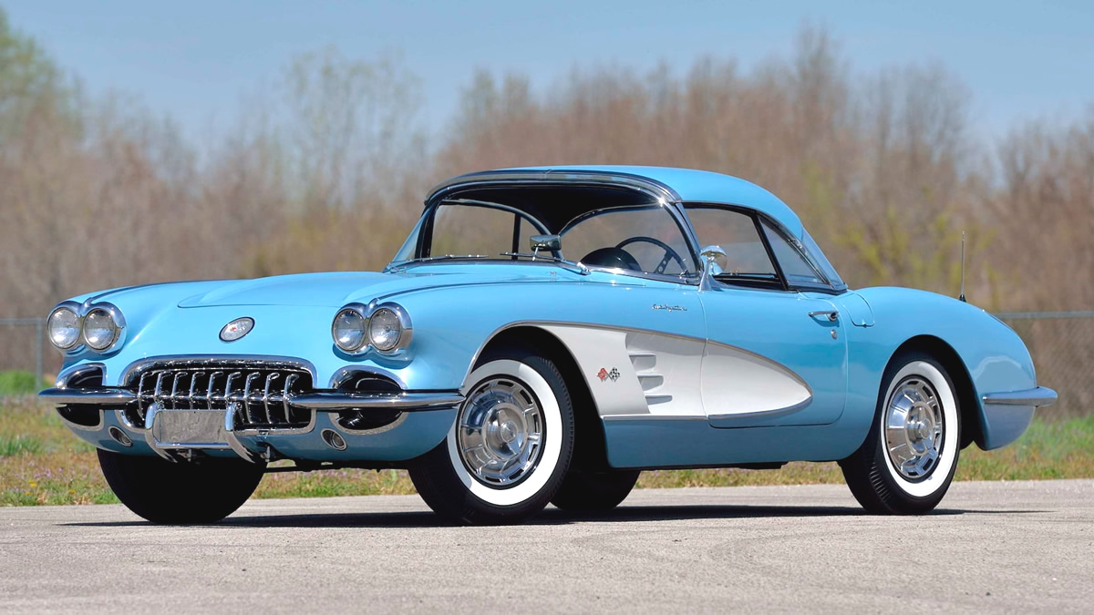 1960 Corvette in Horizon Blue - 1 of only 766 Horizon Blue Corvettes produced in 1960