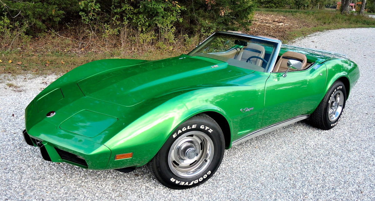 1975 Corvette in Bright Green