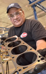 The LS7 head gasket is standard faire for today's high-performance engines, a 3-layer, multilevel-steel (MLS) design.