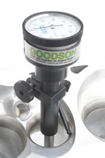 During the CAC's examination of LS7 valve guide wear, to measure valve seat runout, we used this Goodson Seat Runout Gauge.