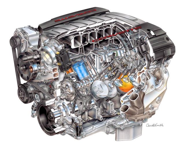 2014 6.2 Liter LT1 Corvette Engine