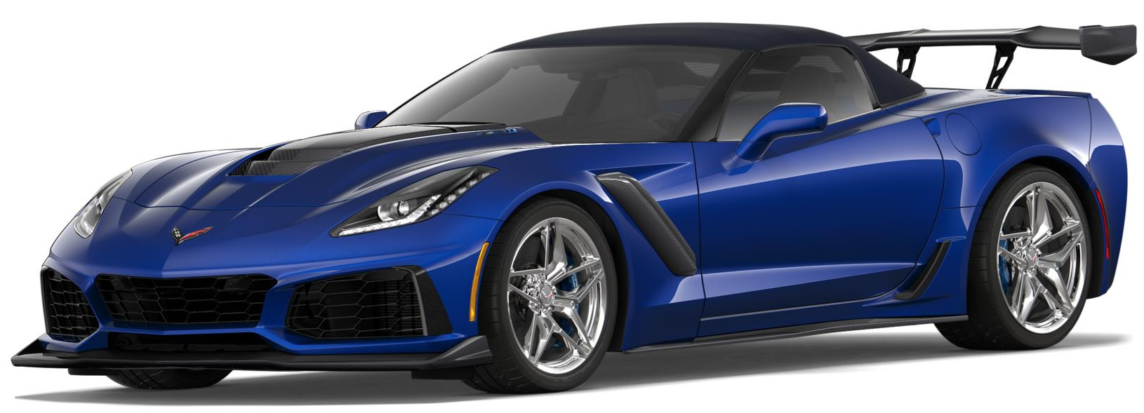 2019 Corvette ZR1 Convertible in Admiral Blue Metallic with the ZTK Track Performance Package and Chrome Wheels