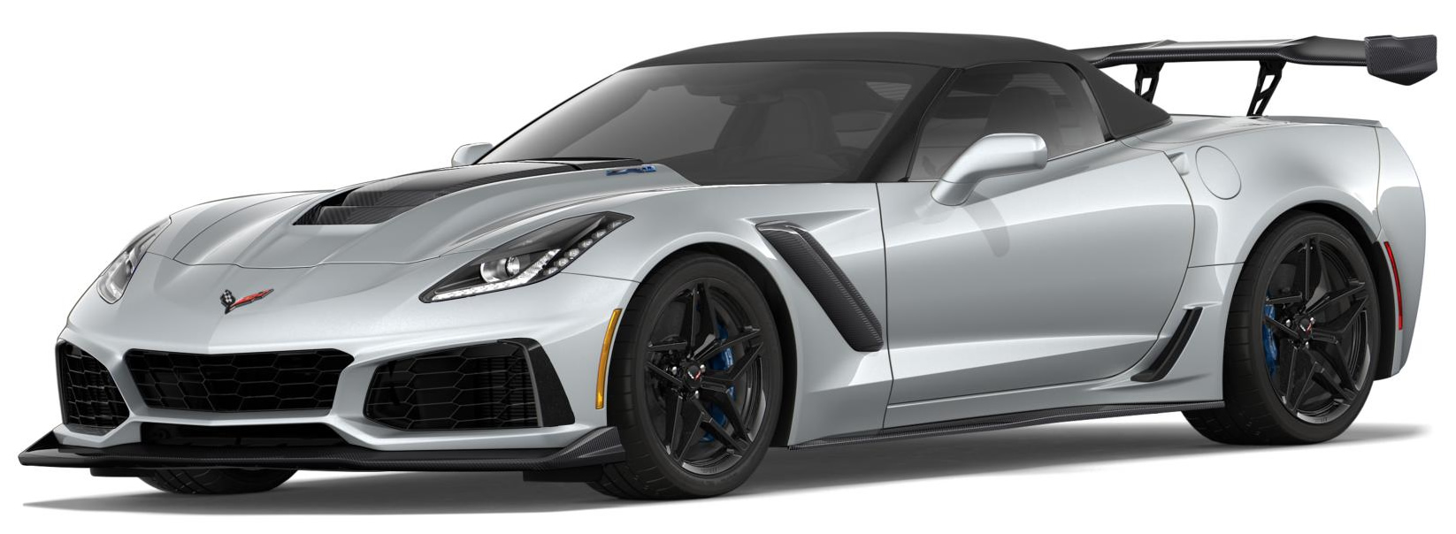 2019 Corvette ZR1 Convertible in Blade Silver Metallic with the ZTK Track Performance Package