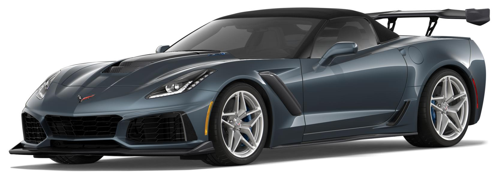 2019 Corvette ZR1 Convertible in Shadow Gray Metallic with the ZTK Track Performance Package