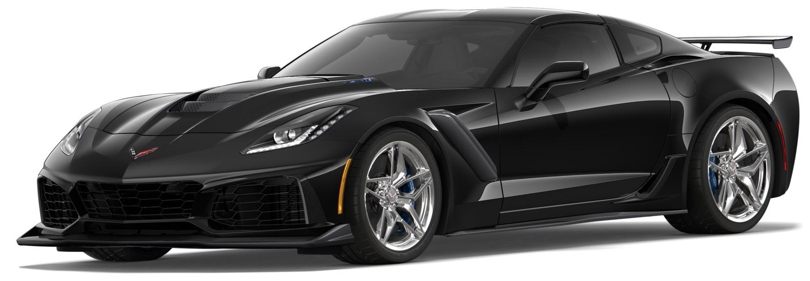 2019 Corvette ZR1 Coupe in Black with Chrome Wheels