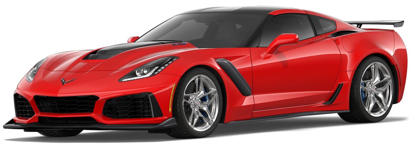 2019 Corvette ZR1 Coupe in Torch Red with Chrome wheels