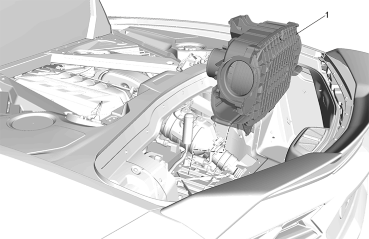 2020 Corvette:  Loose Carbon Patch in Air Cleaner