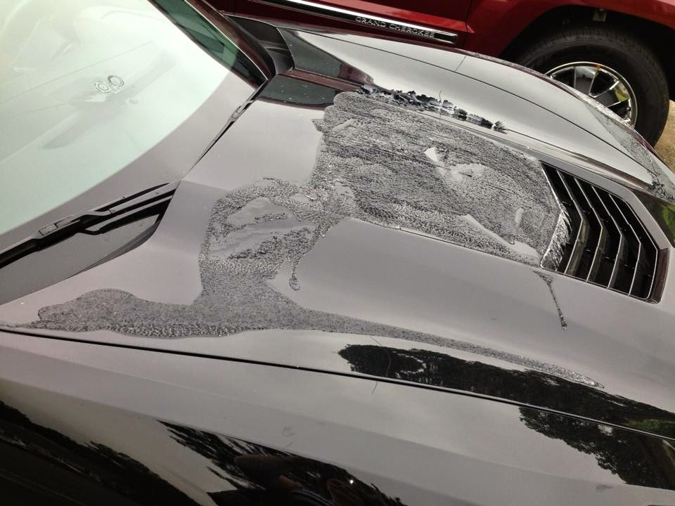 C7 Corvette Stingray Attacked with Paint Stripper