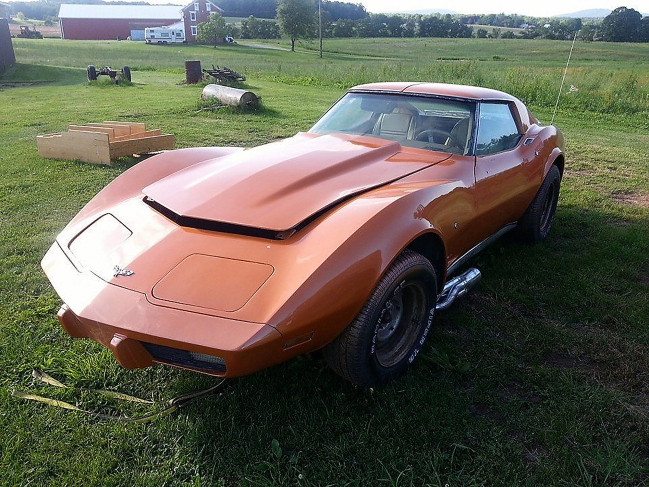Charles Estelle's prized 1977 Corvette was stolen from a private garage in Paradise Township nearly two weeks ago. The Maryland man is asking local residents to keep watch for the bright-orange classic car. (Submitted)