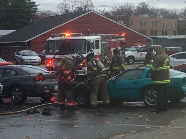 Firefighters say the 1986 Corvette is a total loss after a blaze caused by an electrical problem.