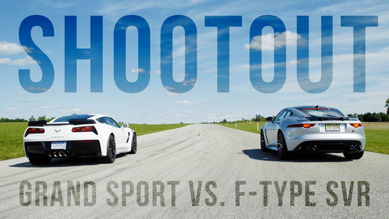 [VIDEO] 2017 C7 Corvette Grand Sport Goes Up Against the Jaguar F-Type SVR