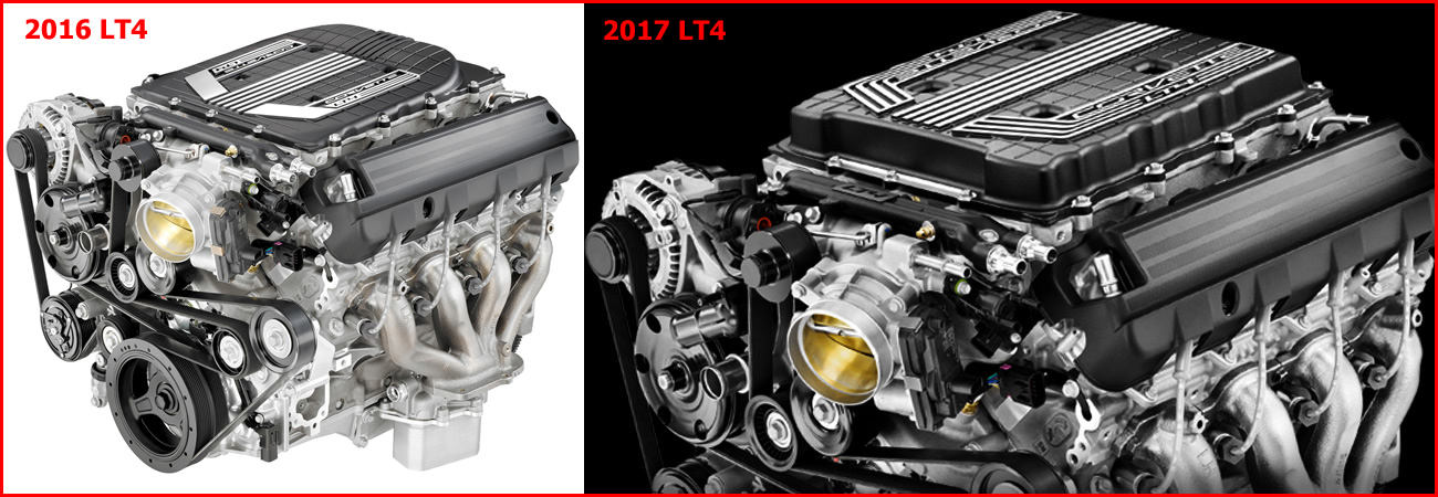 2016 - 2017 Corvette LT4 Engine Comparison