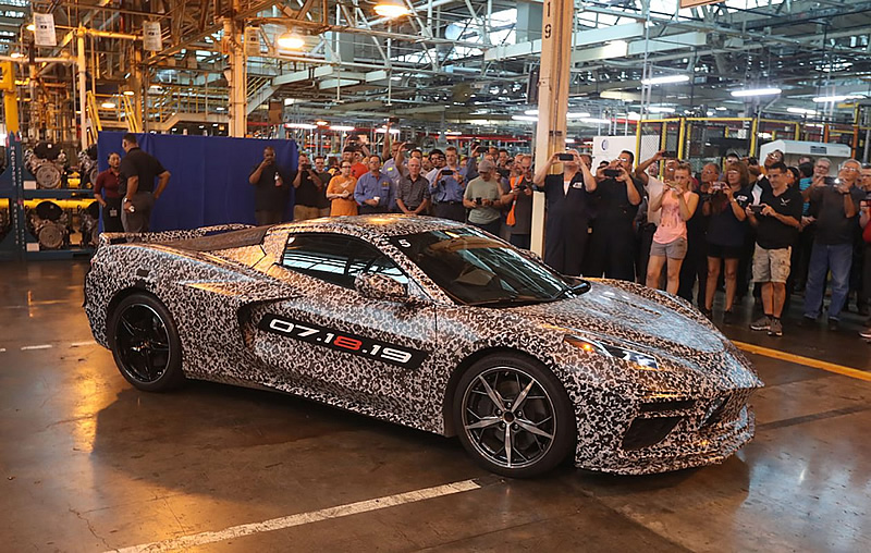 2020 C8 Corvette at the Bowling Green Corvette Assembly Plant. Photo: Buffalo News