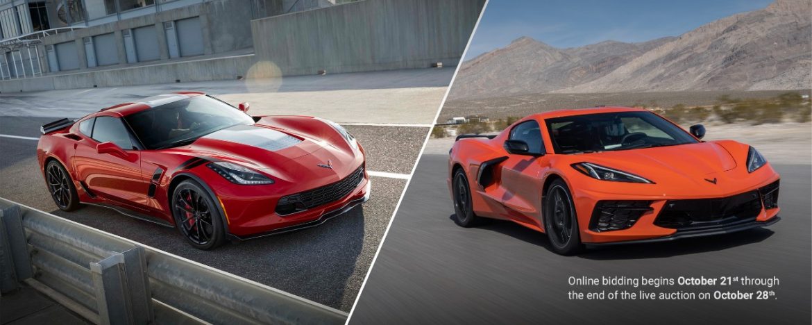 In a press release by GM Canada today, the very last C7 Corvette and the very first C8 Corvette built for Canada will be auctioned off to benefit the Durham Children's Aid Foundation in support of "Sharon's Kids".