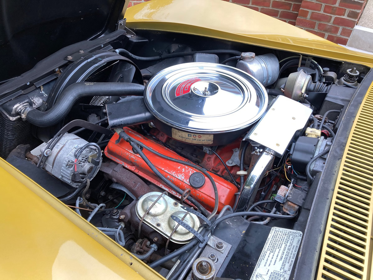 1971 Corvette in War Bonnet Yellow - 350/270HP L48 engine