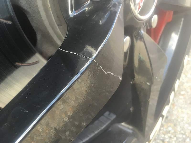 Cracked C7 Corvette Wheel