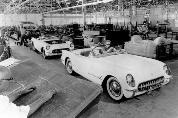 1953 Corvette Assembly Line in Flint, Michigan