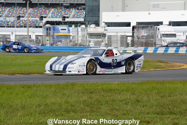 Five-time winner John Heinricy # 97 Corvette was a would-be contender in the much anticipated GT-1 race against Stewart Bachmann # 68 Camaro and Michael Lewis # 12 Jaguar XJR (Mustang bodied) but suffered driveline problems in practice that could not be repaired in time for the race.