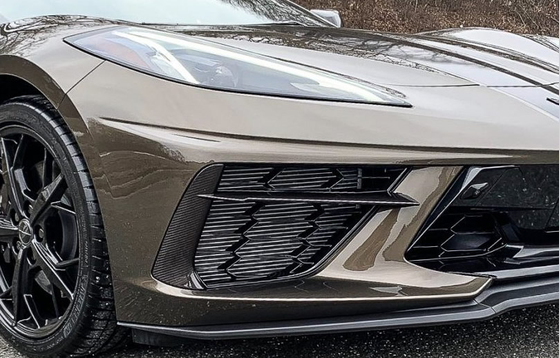 C8 Corvette Grille Insert In Visible Carbon Fiber
