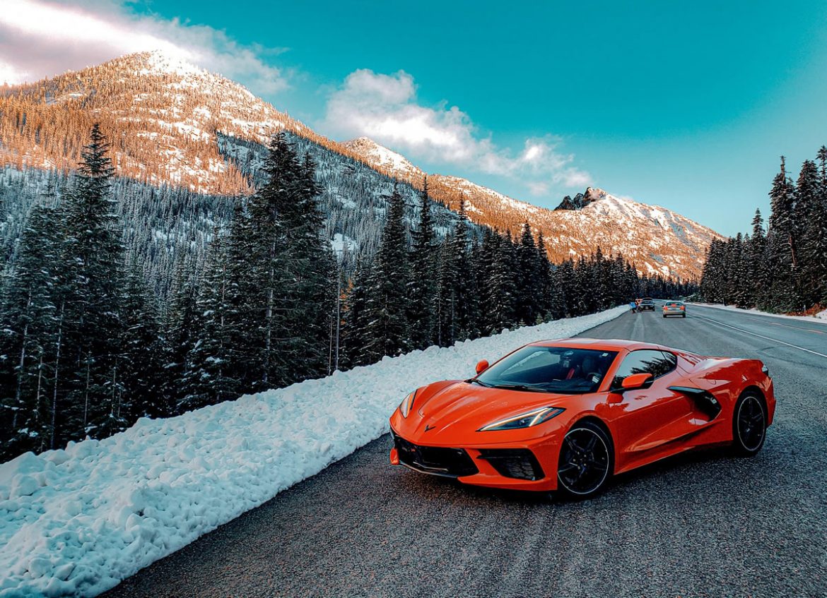 2020 Corvette Winter Scene