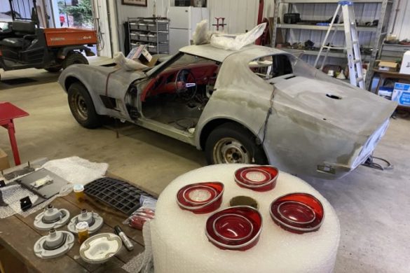 Thousands of parts from this Stingray will be restored to their original condition before they are put back into the Corvette and the Stingray is sent to a paint shop. | Photo: WDVM Thousands of parts from this Stingray will be restored to their original condition before they are put back into the Corvette and the Stingray is sent to a paint shop. | Photo: WDVM