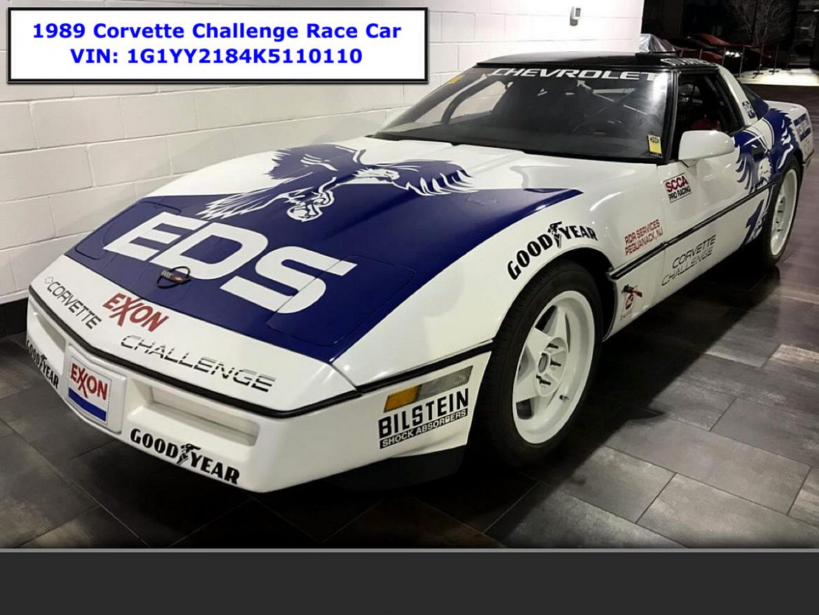 1989 Corvette Challenge Race Car - VIN 1G1YY2184K5110110