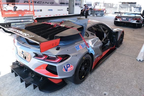 Corvette C8.R #3 in Gray and Red Livery | Photo Credit: John Dagys