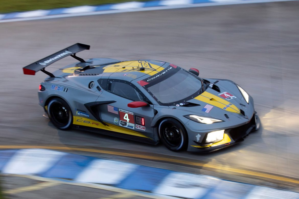 Number 4 Corvette C8.R at the Grand Prix of Sebring 2020 - Photo: GM Media