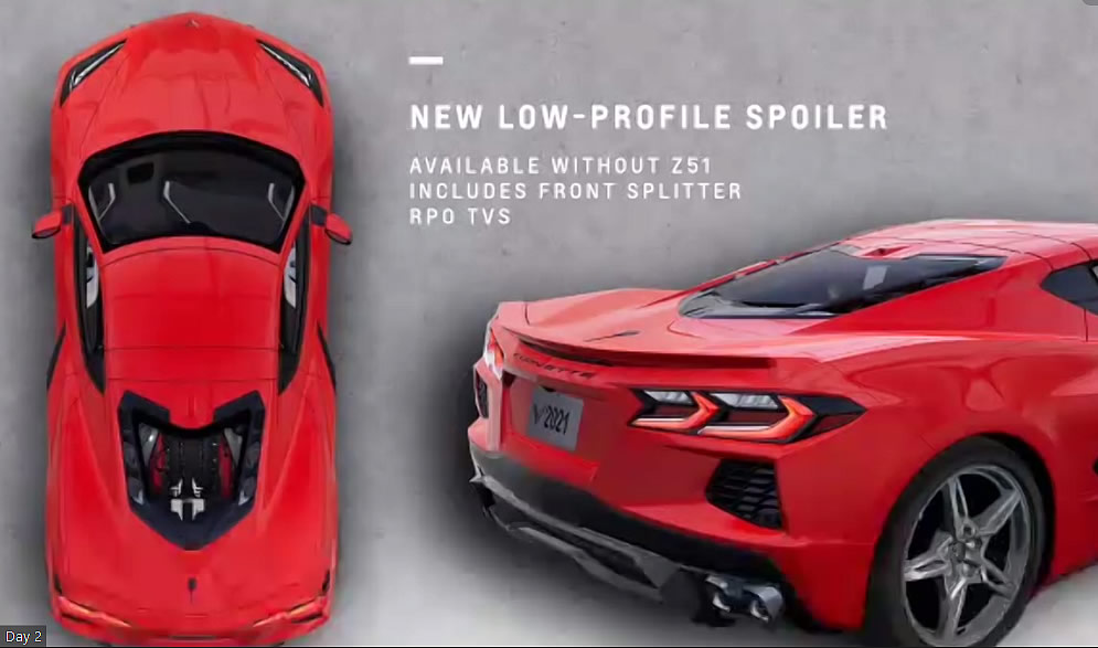 2022 Corvette Low Profile Spoiler Option