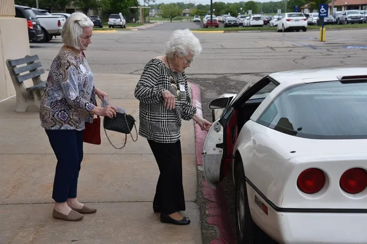 Irene Martindell and her C4 Corvette