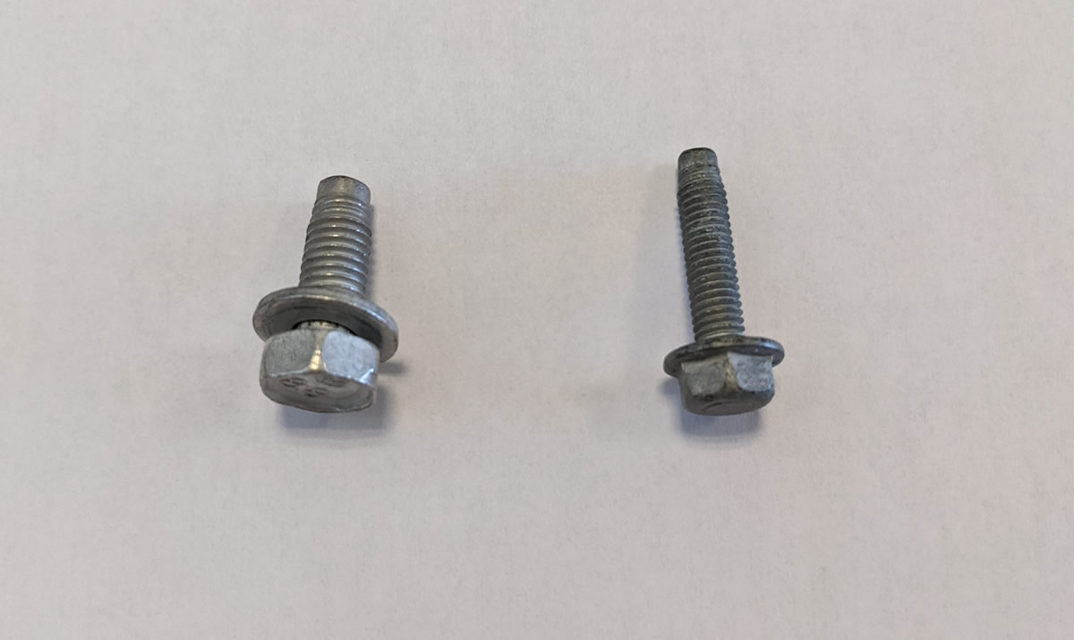 Loose bolts - engine comparts of a 2021 Corvette
