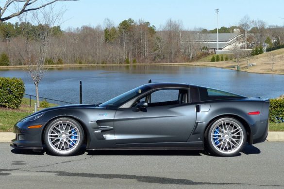 With only 835 miles on the odometer, Jeff Gordon's 2009 Corvette ZR1 in Cyber Gray Metallic is up for grabs