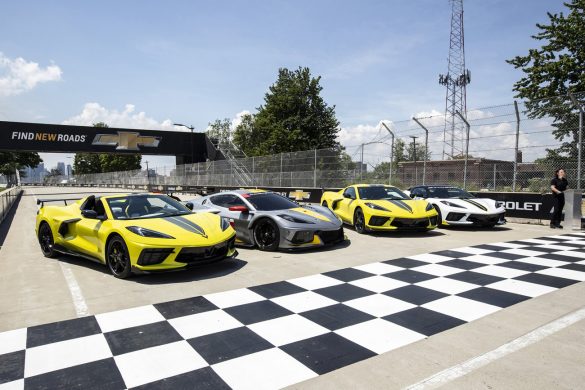 Chevrolet reveals the 2022 Corvette Stingray IMSA GTLM Championship Edition alongside Corvette Racing, Wednesday, June 9, 2021 at the Raceway at Belle Isle Park, site of this weekend’s Chevrolet Detroit Grand Prix in Detroit, Michigan. Closed course. Preproduction model shown. Actual production model may vary. Available late summer 2021. (Photo by Richard Prince for Chevrolet)