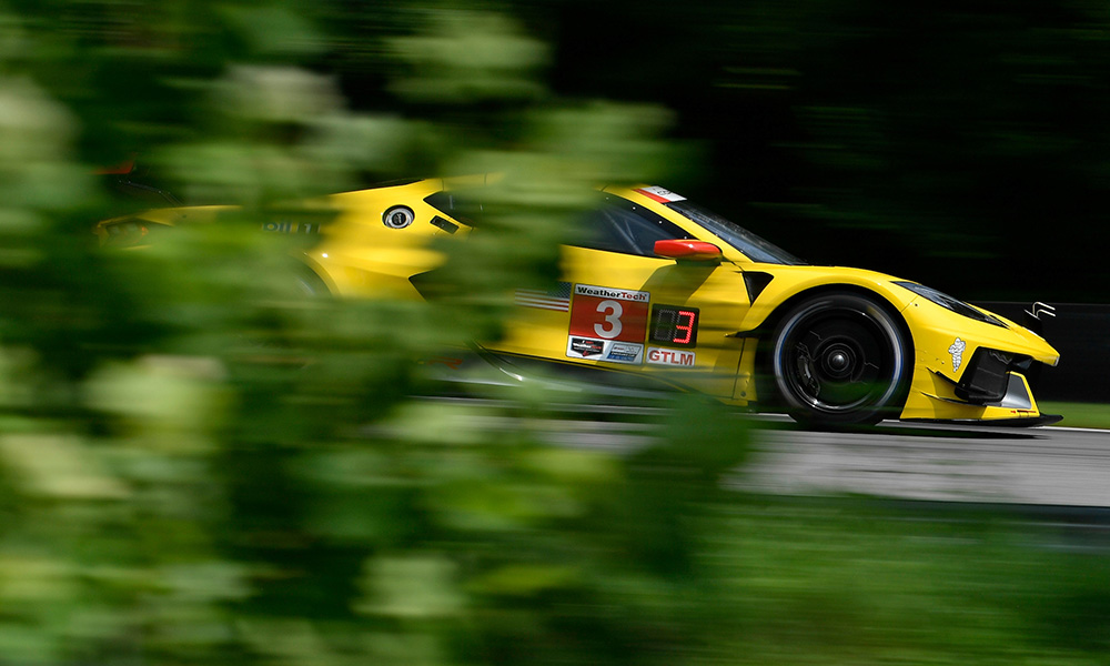Jordan Taylor claimed the overall pole position for the Northeast Grand Prix at Lime Rock Park on Friday to lead a 1-2 result for Corvette Racing.