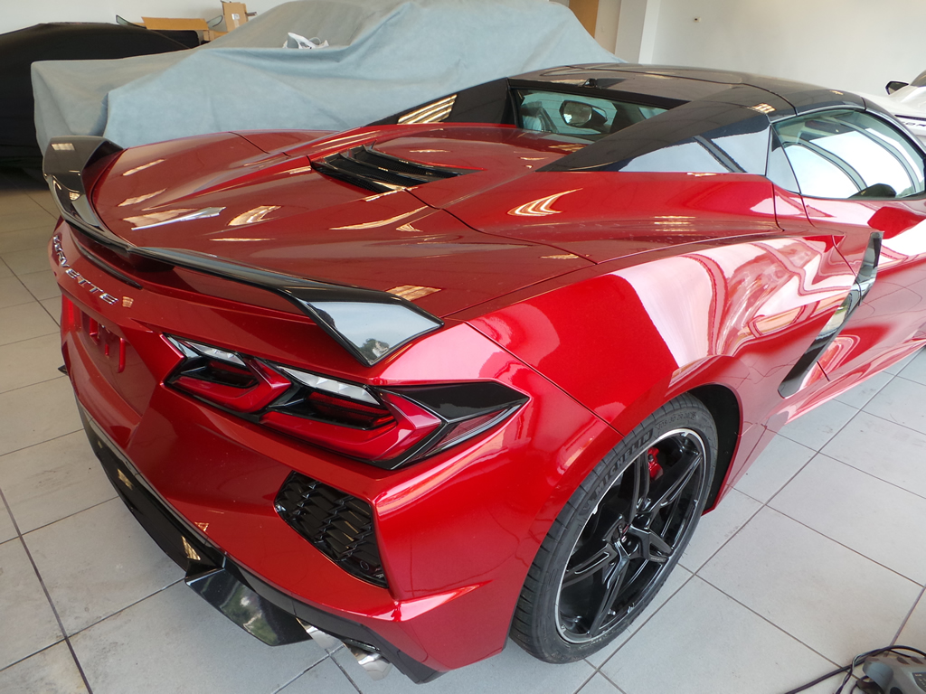 2021 Corvette Convertible Z51 Spoiler Red Mist