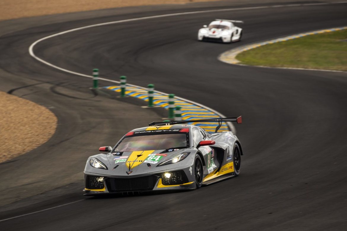 On Wednesday, Corvette Racing's Nick Tandy set a best lap in the No. 64 Corvette C8.R in the Hyperpole round of qualifying for the 24 Hours of Le Mans