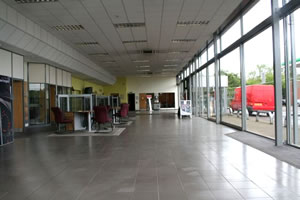 Empty Car Dealership