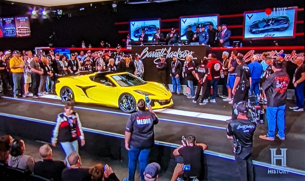 2023 Corvette Z06 VIN 001 sells for $3,600,000 at Barrett Jackson auction