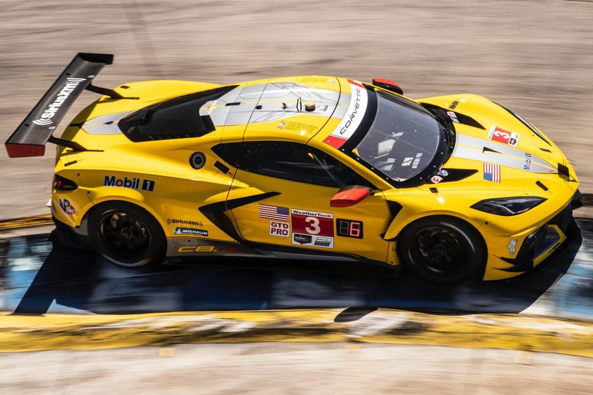 Corvette Racing made it a dozen victories in the Mobil 1 Twelve Hours of Sebring on Saturday, the first victory in America’s oldest sports car race for the mid-engine Chevrolet Corvette C8.R.